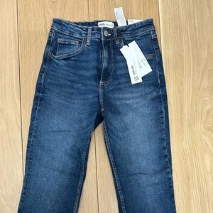 Zara Straight Leg Jeans Dark Wash